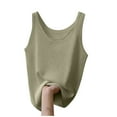thumbnail image 1 of Besolor Plus Size Tank Tops for Women Summer Ribbed Knit Crewneck Sleeveless Tanks Casual Loose Comfy Loungewear Camis Basic Top, 1 of 3
