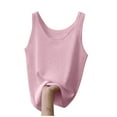 thumbnail image 1 of Besolor Plus Size Tank Tops for Women Summer Ribbed Knit Crewneck Sleeveless Tanks Casual Loose Comfy Loungewear Camis Basic Top, 1 of 3