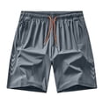 thumbnail image 1 of Besolor Running Shorts for Men Lightweight Quick Dry Athletic Workout Elastic Waist Drawstring Shorts with Zipper Pockets(X-Large,Gray), 1 of 7