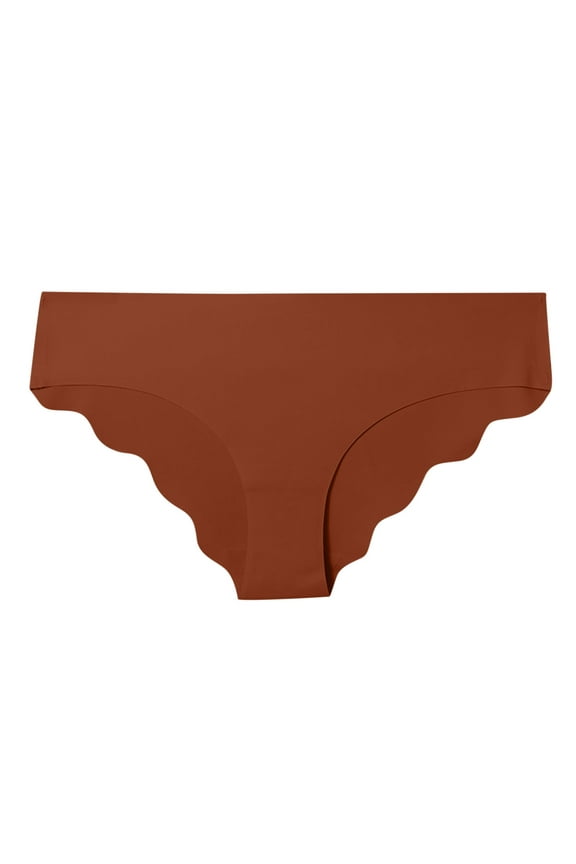 Seamless Underwear for Women Wavy Edges No Show Panties Low Waist Stretch Ladies Breathable Hipsters Briefs