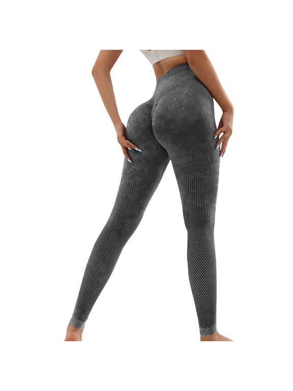 Seamless Workout Leggings for Women Scrunch High Waisted Butt Lifting Gym Yoga Pants Booty Tights