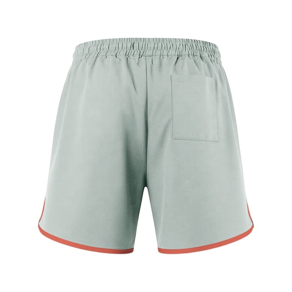 Besolor Shorts for Men Summer Color Block Elastic Waisted Wide Leg Lightweight Casual Fitness Running Shorts with Pockets(X-Large,Gray)
