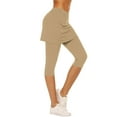 thumbnail image 1 of Besolor Skirted Leggings for Women High Waisted Tennis Golf Skorts Capris Gym Workout Yoga Leggings with Skirts, 1 of 6