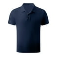 thumbnail image 1 of Besolor Summer Shirts for Men Short Sleeve 3 Button Wicking Collared Athletic Workout Golf Shirts Basic Tee Tops, 1 of 3