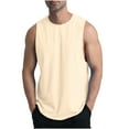 thumbnail image 1 of Besolor Summer Tank Tops for Men Crew Neck Sleeveless Shirts Casual Breathable Fitness Workout Muscle Tee, 1 of 6