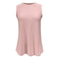 thumbnail image 1 of Besolor Summer Tank Tops for Women Crewneck Sleeveless Eyelet Shirts Casual Solid Color Ladies Going out Tees, 1 of 4