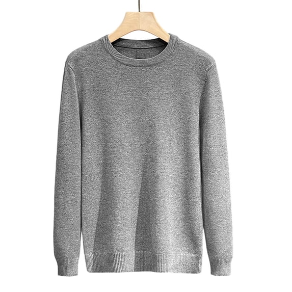 Besolor Teen Boys Clothes Sweaters Fall Casual Knitted Crewneck Long Sleeve Shirts Loose Comfy Kids Pullover Tops(7-8 Years,Gray)