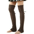thumbnail image 1 of Besolor Thigh High Leg Warmers for Women Winter Warm Cable Knitted over the Knee Long Socks 80s Party, 1 of 3