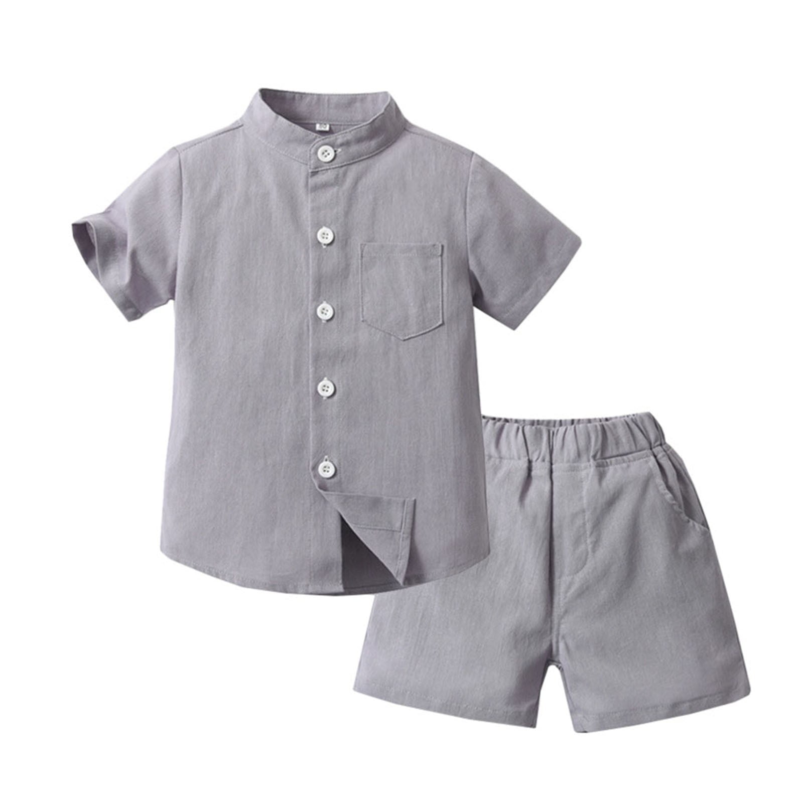 besolor-toddler-baby-boys-summer-clothes-kids-stand-up-collar-short