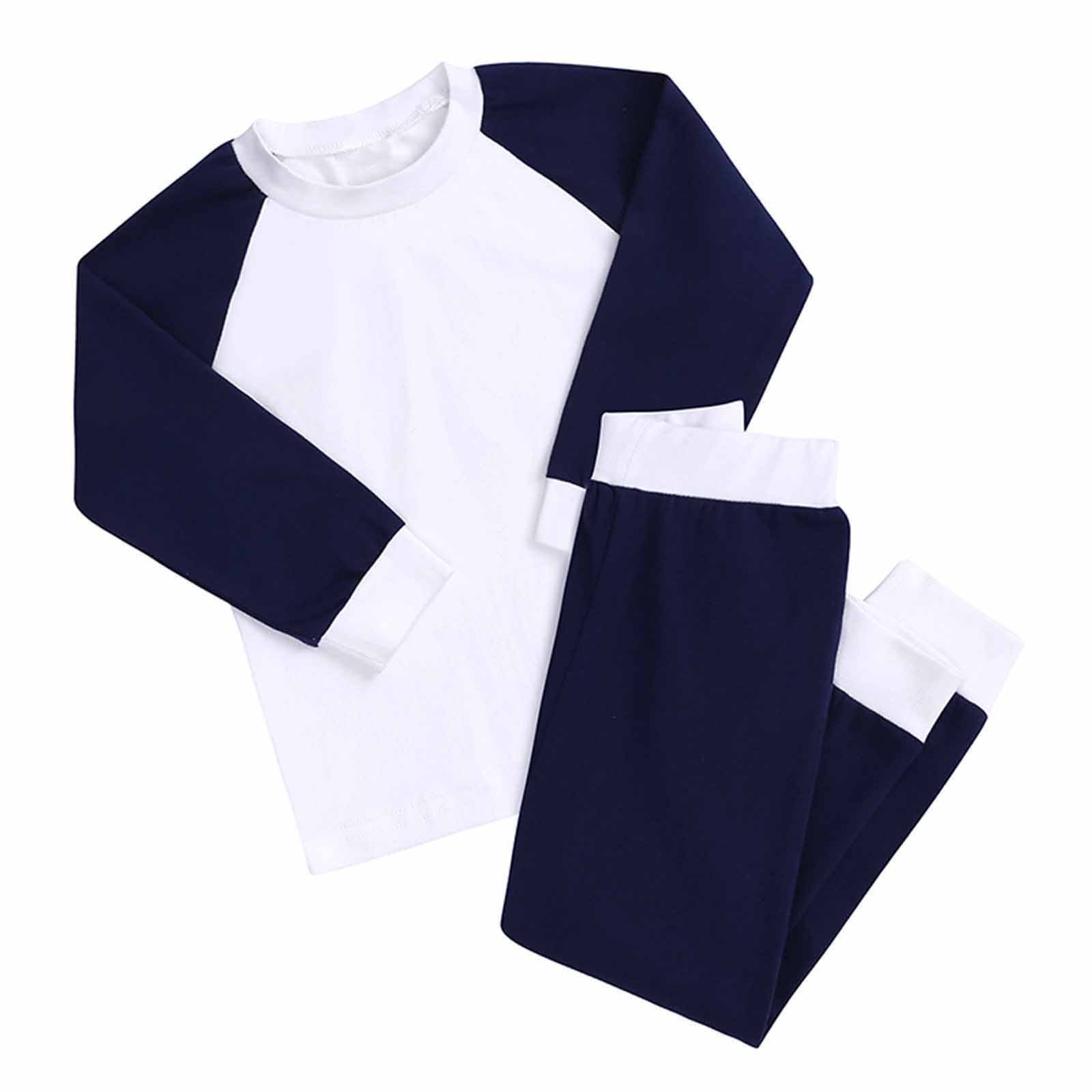 Besolor Toddler Baby Clothes Set Pajamas Color Block Long Sleeve ...