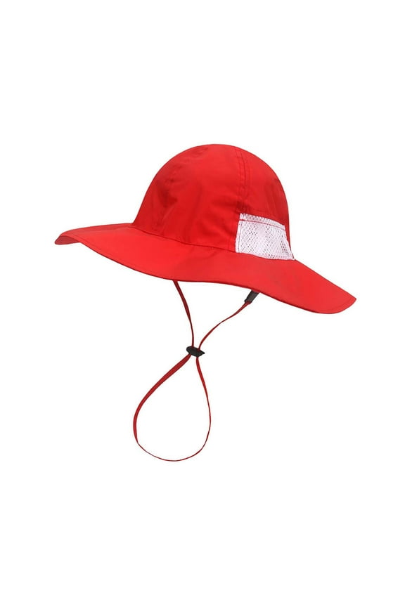 Toddler Baby Sun Hat Kids Summer UPF 50+ Adjustable Beach Outdoor Wide Brim Bucket Hats for Boys Girls
