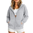 thumbnail image 1 of Besolor Toddler Girls Boys Fall Zip up Hoodies Long Sleeve Sweatshirts Casual Loose Workout Kids Oversized Jackets with Pockets(5-6 Years,Gray), 1 of 7