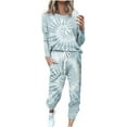 thumbnail image 1 of Besolor Women 2 Piece Lounge Sets 2023 Fall Outfits Long Sleeve Crewneck Tops Loose Sweatpants Casual Pajamas Sets, 1 of 5