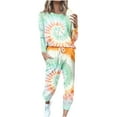 thumbnail image 1 of Besolor Women 2 Piece Loungewear Sets 2023 Fall Outfits Long Sleeve Crewneck Tops Loose Sweatpants Casual Pajamas Sets, 1 of 5