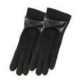 thumbnail image 1 of Besolor Women Winter Gloves Warm Suede Leather Gloves Elegant Thermal Thick Windproof Gloves Cold Weather, 1 of 5