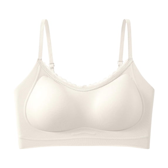 Besolor Women's Bras Lace Patchwork No Steel Ring Full Coverage ...