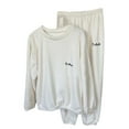 thumbnail image 1 of Besolor Women's Fleece Pajama Sets 2 Piece Pjs Soft Cozy Fleece Oversized Pullover Pants Sets Loungewear Sleepwear, 1 of 3