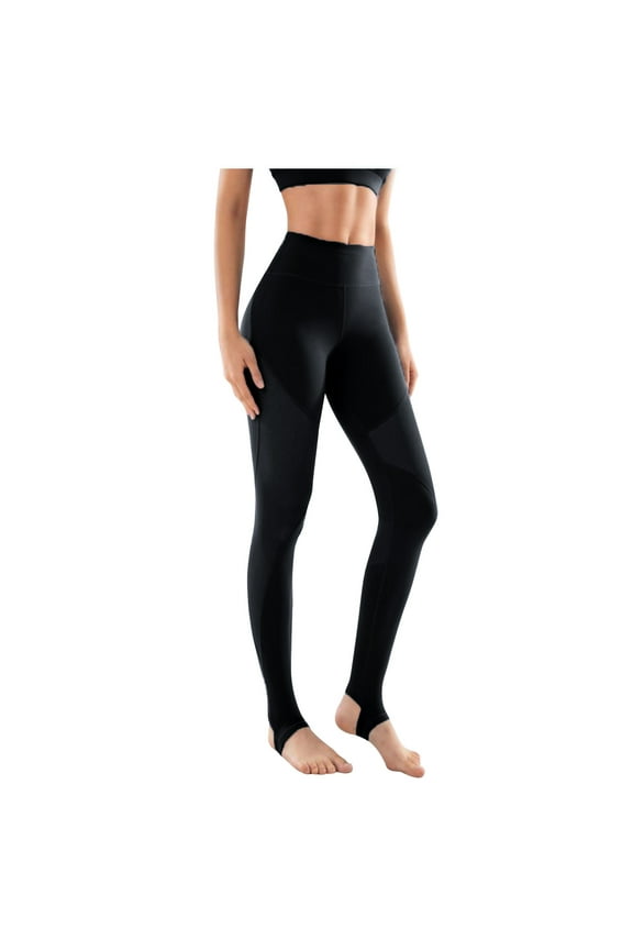 Women's High Waisted Yoga Stirrup Leggings Stretch Gym Workout Running Sports Tights Pants