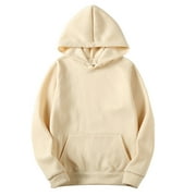 Besolor Womens Fall Hooded Sweatshirts Casual Loose Long Sleeve Hoodies Ladies Plus Size Pullover Tops Blouses