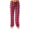 thumbnail image 1 of Besolor Women's Plus Size Pajama Pants Plaid Elastic Waist Drawstring Wide Leg Lounge Bottoms Sleep Pj Trousers, 1 of 4