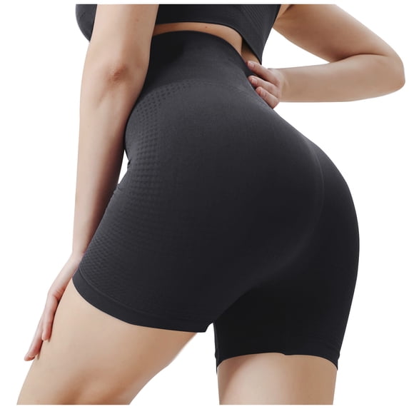 Besolor Women's Scrunch Workout Shorts Stretchy Seamless High Waisted Butt Lifting Booty Yoga Biker Shorts