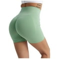 thumbnail image 1 of Besolor Women's Scrunch Yoga Shorts Seamless High Waisted Butt Lifting Gym Workout Compression Biker Shorts, 1 of 3