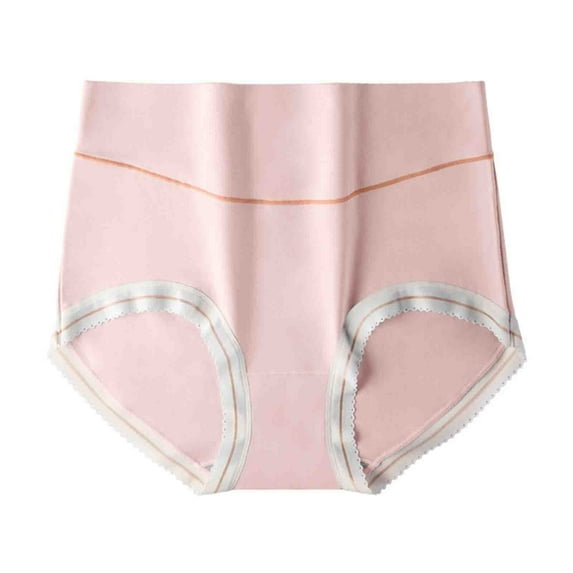 Besolor Women's Seamless Cotton Underwear High Waisted Stretch No Show Panties Girls Soft Breathable Hipster Briefs L-2XL