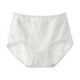 thumbnail image 1 of Besolor Women's Seamless Cotton Underwear Lace High Waisted Ladies No Show Panties Soft Breathable Stretch Hipster Briefs, 1 of 3