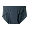 thumbnail image 1 of Besolor Women's Seamless Underwear Ribbed Mid Waist Stretch No Show Panties Ladies Soft Breathable Hipster Briefs, 1 of 2