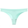 thumbnail image 1 of Besolor Women's Silk Seamless Thongs Underwear Low Rise Stretch No Show Panties Soft Breathable Plus Size Briefs, 1 of 4