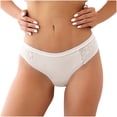thumbnail image 1 of Besolor Women's Silk Seamless Underwear Lace Low Rise No Show Panties Ladies Stretch Breathable Briefs Underpants 3 Pack, 1 of 6