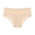 thumbnail image 1 of Besolor Women's Silk Seamless Underwear Mesh Mid Waist No Show Panties Ladies Soft Breathable Hipster Briefs, 1 of 6