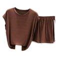 thumbnail image 1 of Besolor Women's Summer 2 Piece Outfits Casual Crew Neck Sleeveless Tank Tops and Shorts Lounge Sets Tracksuit, 1 of 3