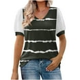 thumbnail image 1 of Besolor Women's Summer Lace Short Sleeve V Neck Tops Shirt Loose Casual Tee Shirts Blouse Fashion Clothes, 1 of 4