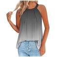 thumbnail image 1 of Besolor Women's Summer Tank Tops 2025 Solid Color Crewneck Sleeveless Shirts Pleated Casual Loose Going out Tees, 1 of 3