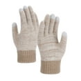 thumbnail image 1 of Besolor Women's Winter Gloves with Touchscreen Thick Thermal Full Fingers Knit Gloves for Cold Weather, 1 of 4
