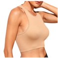 thumbnail image 1 of Besolor Women's Workout Crop Tank Tops Crewneck Racerback Sleeveless Shirts Slim Fitted Summer Athletic Gym Yoga Tees, 1 of 4