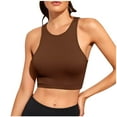 thumbnail image 1 of Besolor Women's Workout Crop Tank Tops Crewneck Racerback Sleeveless Shirts Slim Fitted Summer Athletic Gym Yoga Tees, 1 of 4