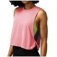 thumbnail image 1 of Besolor Women's Workout Cropped Tank Tops Casual Loose Crewneck Sleeveless Yoga Athletic Running Tee Shirts, 1 of 4
