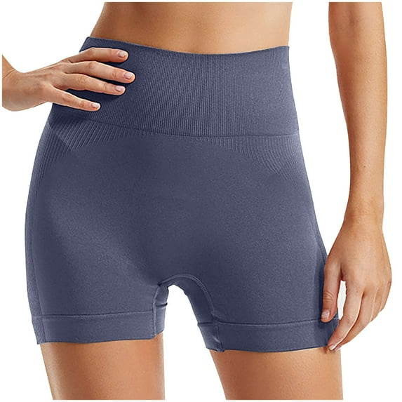 Besolor Women's Workout Shorts Yoga Seamless High Waisted Biker Shorts Athletic Running Leggings