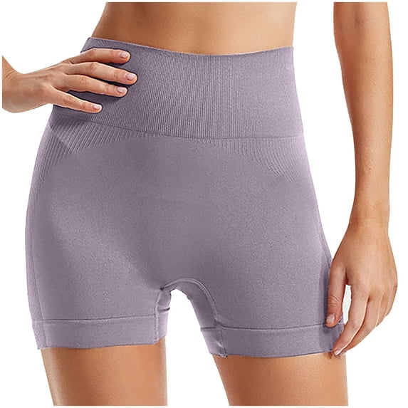 Besolor Women's Workout Shorts Yoga Seamless High Waisted Biker Shorts Athletic Running Leggings