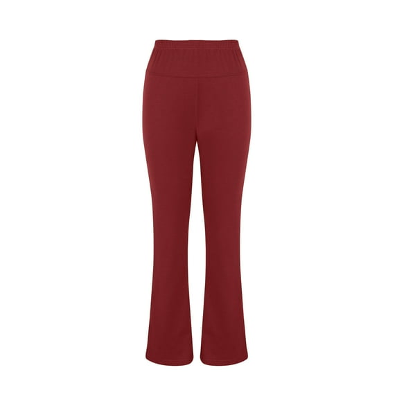 Besolor Womens Flare Yoga Pants High Waisted Comfy Workout Flared Leggings Casual Side Slit Plus Size Bootcut Pants