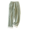 thumbnail image 1 of Besolor Womens Fleece Pajama Pants Casual Elastic Waist Fuzzy Warm Winter Thick Loungewear Trouser Pj Pants Sleepwear, 1 of 5