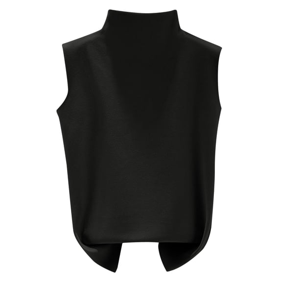 Besolor Womens Fleece Underwear Tops Tank Top Vest Sleeveless Mock Neck Thermal Shirts for Women Thermal Sweater Tops