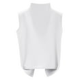 thumbnail image 1 of Besolor Womens Fleece Underwear Tops Tank Top Vest Sleeveless Mock Neck Thermal Shirts for Women Thermal Sweater Tops, 1 of 3