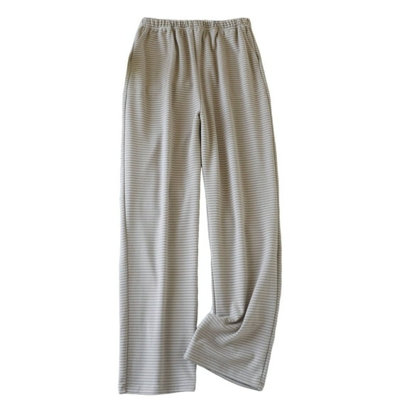 Besolor Womens Fuzzy Fleece Pajama Pants Striped Cozy Loungewear Pants with Pockets Winter Warm Pj Bottoms Sleepwear
