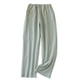 thumbnail image 1 of Besolor Womens Fuzzy Fleece Pajama Pants Striped Cozy Loungewear Pants with Pockets Winter Warm Pj Bottoms Sleepwear, 1 of 9