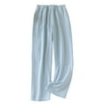 thumbnail image 1 of Besolor Womens Fuzzy Fleece Pajama Pants Striped Cozy Loungewear Pants with Pockets Winter Warm Pj Bottoms Sleepwear, 1 of 3