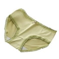 thumbnail image 1 of Besolor Womens Girls Cotton Panties Cute Lace Trim Mid Waist No Show Briefs Stretch Comfy Breathable Ladies Underwear, 1 of 3