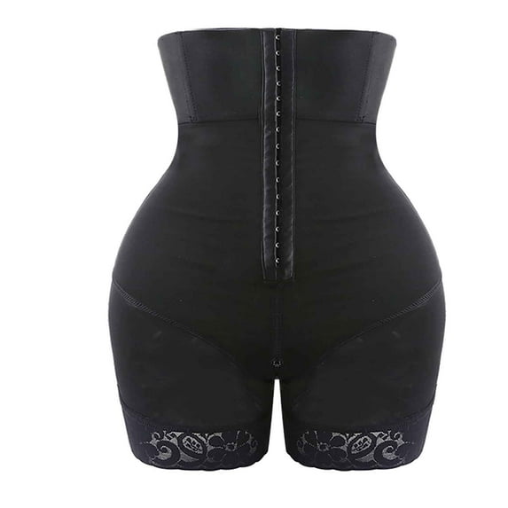Besolor Womens High Waisted Tightening Shorts Breasted Shaping Briefs Lace Shapewear Bottoms Body Shaper Underwear